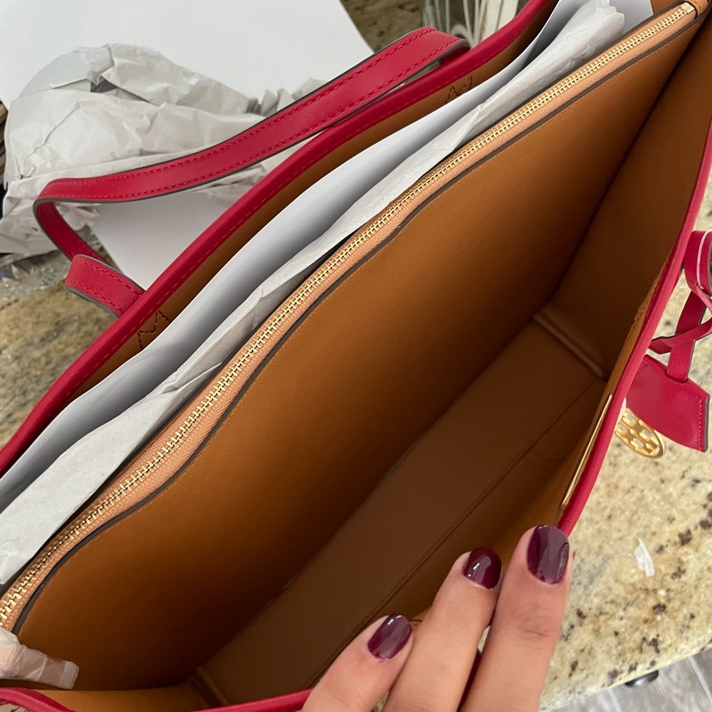 New Tory Burch Perry printed canvas & leather - Picture 7 of 13